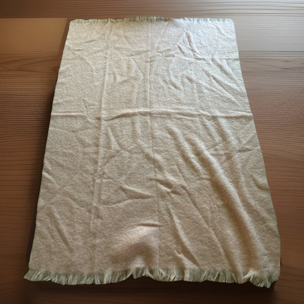 Vintage Texsa SuperSoft Mohair Throw Blanket Pink Fringe 54x70 South Africa - Picture 2 of 4